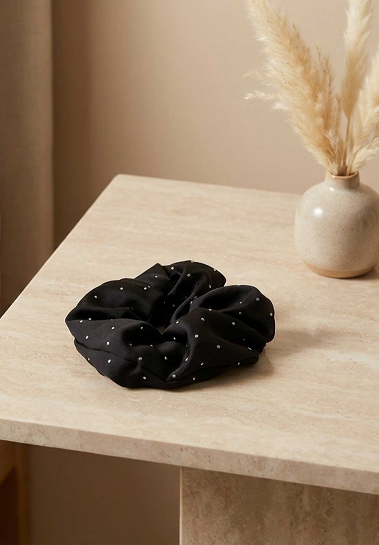 Nasmati™ Satin Crystal Scrunchies