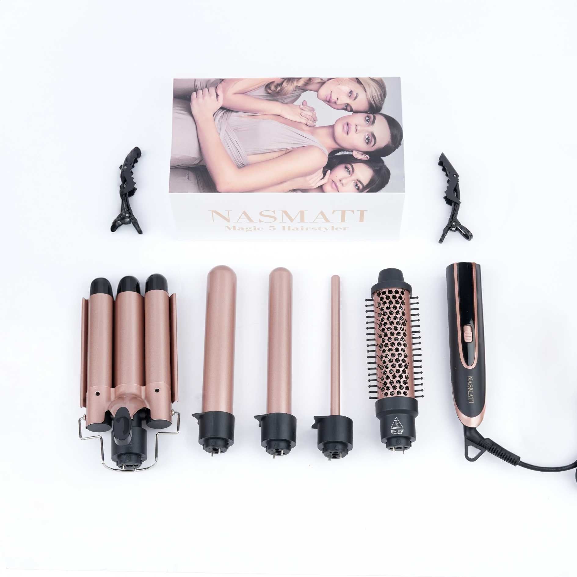 Achieve Every Curl Imaginable with Nasmati's 5-in-1 Hair Curler