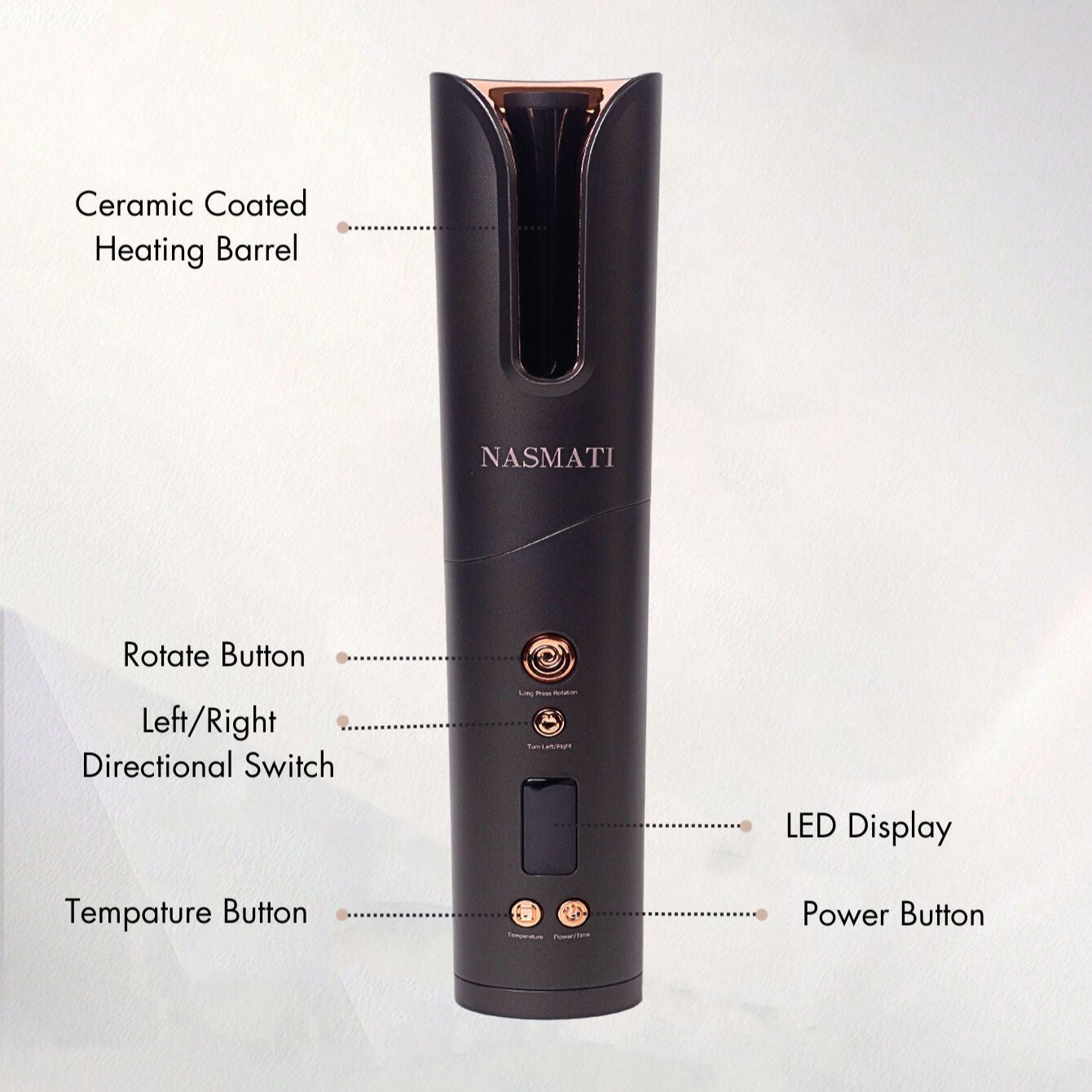 Nasmati™ Cordless Hair Curler Pro