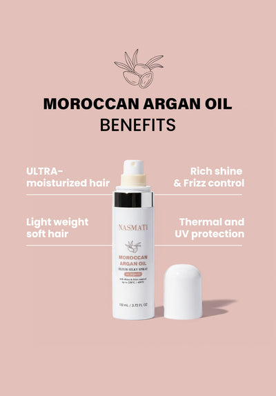 Nasmati Moroccan Argan Oil pre-styling rehydration UAE GCC