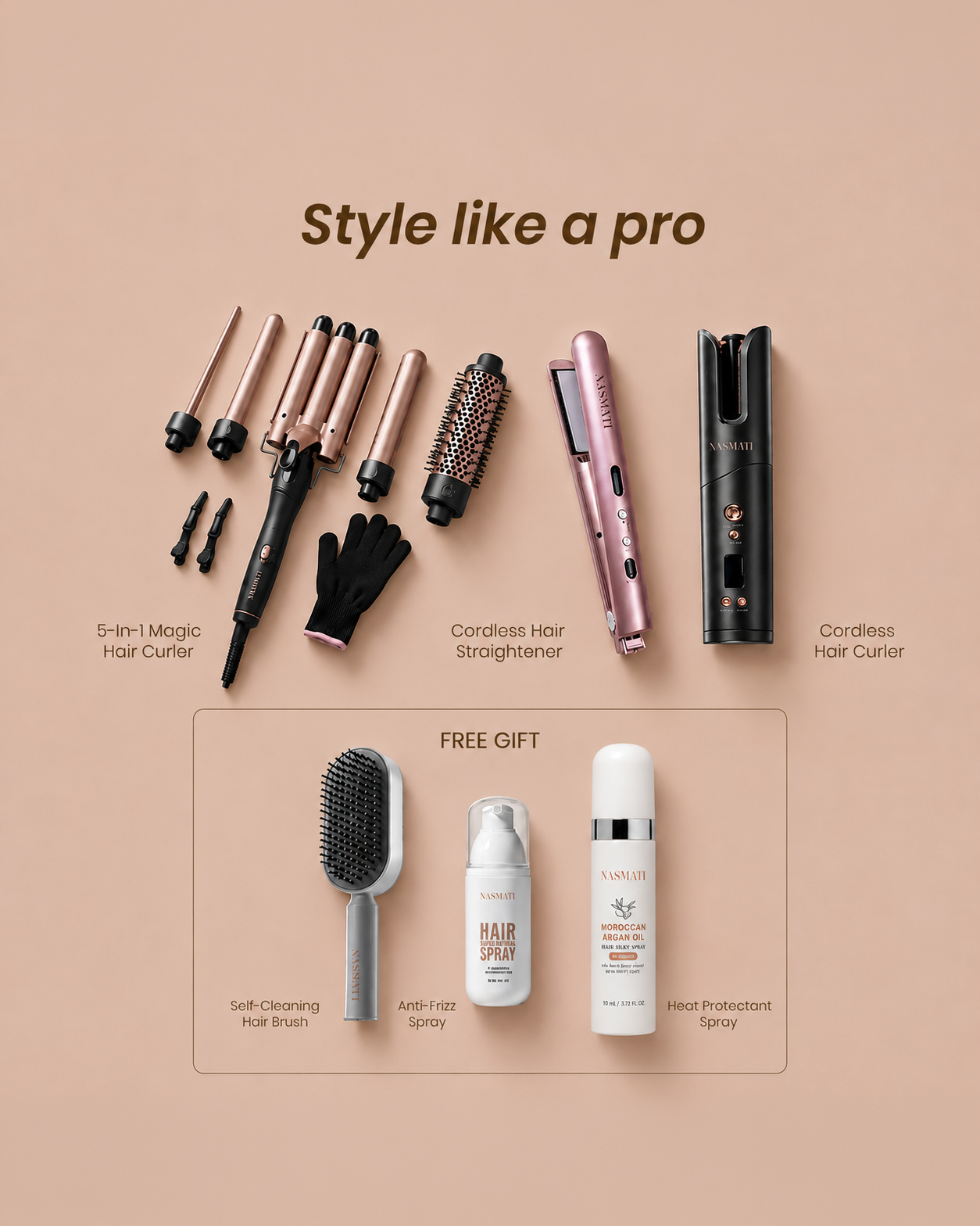 Style Like A Pro ( 3 Free Gifts )