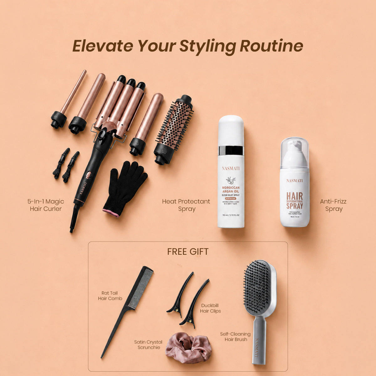 Elevate Your Styling Routine ( 4 Free Gifts )