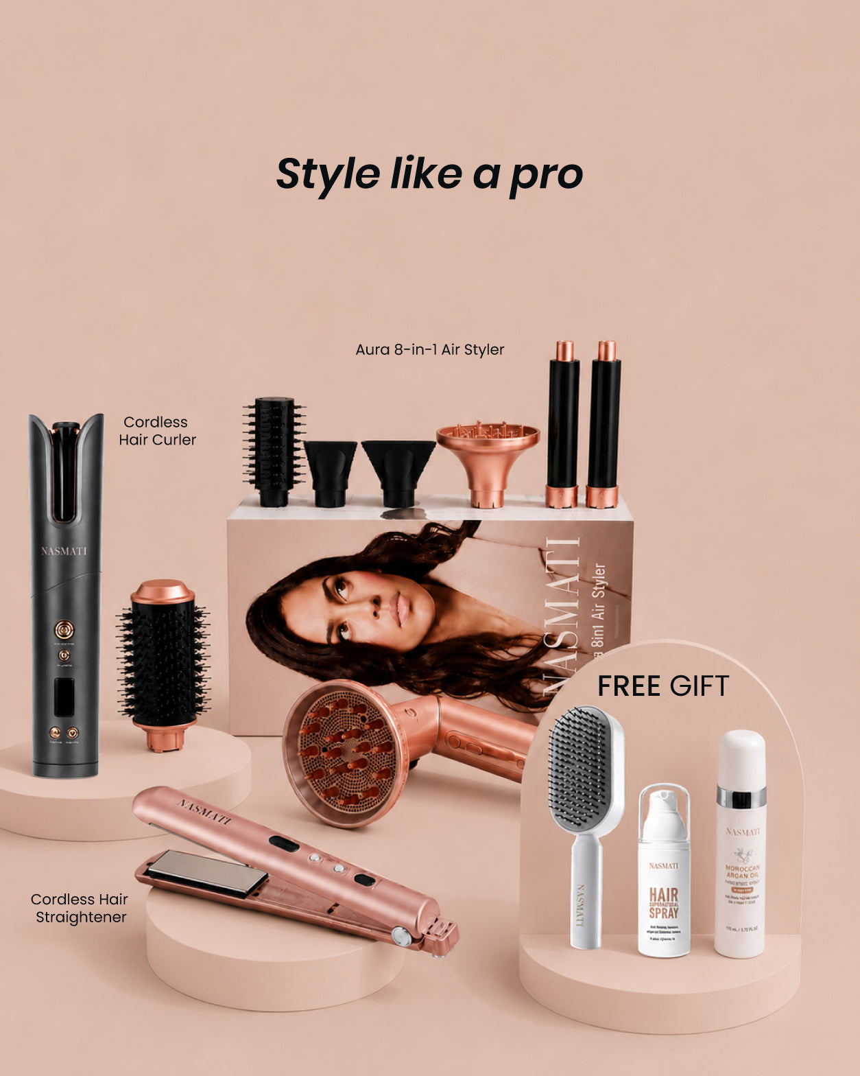 Style Like A Pro ( 3 Free Gifts )